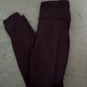 maroon leggings